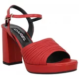 Carel Sandali & Odprti čevlji Plisse Cuir Femme Rouge Rdeča