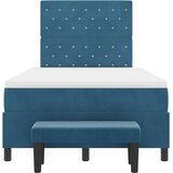  Krevet s opruga kutije Tamno plava 200 x 120 cm Baršun | shoptok.hr