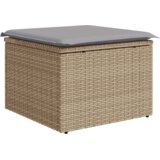 vidaXL 7-delni vrtni sofa set z blazinami Bež Poli ratan | Shoptok.si