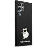 Karl Lagerfeld KLHCS23LSNCHBCK za samsung galaxy S23 ultra 5G črn silikonska zaščita - iml nft choupette body | Shoptok.si