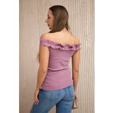 Kesi Blouse with pleats over the shoulders dark pink | shoptok.hr
