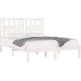  Posteljni okvir bel iz trdne borovine 150x200 cm 5FT, (20902650) | Shoptok.si