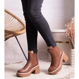 Gemre Brown heeled ankle boots Lidea | shoptok.hr