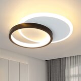 Nettlife LED stropna svetilka 12W 3000K toplo bela sijalka spalnica moderna oblika stropna svetilka dnevna soba črna okrogla za, (22110615) | Shoptok.si
