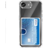 AVIZAR Etui za iPhone 17e z vgrajenim držalom za kartice in okrepljeni kotički, Prozorna, (5000274941) | Shoptok.si