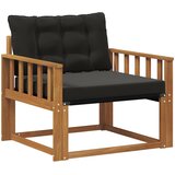  Set vanjskih sofa Čvrsto drvo akacije i Textilene Prirodna | shoptok.hr