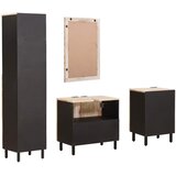  Setovi za kupaonicu 4 pcs Finš bijelog pranja Čvrsto drvo manga | Eponuda.com