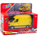  Metalni dostavni kombi za igru 1:32 - žuti | Shoptok.si