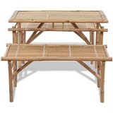  Pivski stol s 2 klupe 100 cm bambus | shoptok.hr