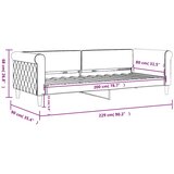  Dnevni krevet žuti 80 x 200 cm baršunasti | shoptok.hr