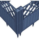  Vrtna sadilica s klinovima plava siva 43,5x43,5x43,5 cm PP | shoptok.hr
