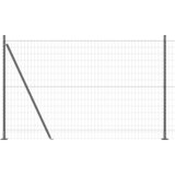 vidaXL Euro ograja s 7 flandriranimi stebri 1.6x10 m Cinkano jeklo | Shoptok.si