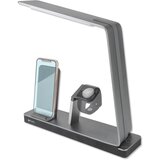 4SMARTS polnilna postaja TwinDock za iPhone telefone in iWatch ure s svetilko - siva Cene
