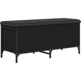  Klupa za pohranu crna 102 x 42 x 45 cm od konstruiranog drva | shoptok.hr