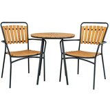 House Nordic Okrugao blagovaonski stol od masivne tikovine ø 70 cm Cleveland – | shoptok.hr