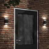  Vanjska zidna svjetiljka crna od lijevanog aluminija | shoptok.hr