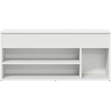  Klupa za cipele bijela 102x30,5x45 cm izrađeno drvo | shoptok.hr