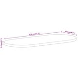 Stolna Mizna plošča 120x50x3,8 cm ovalna trden mangov les | Shoptok.si