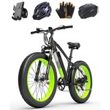 BENFUTO XC4000 električno kolo, 1000W brezkrtačni motor, 48V17.5aH baterija, chaoyang 26X4.0 pnevmatike, 7 hitrosti, mehanske diskovne zavore(zelena), (21205853) Cene