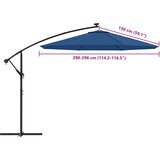  Zamjenska tkanina za konzolni suncobran 300 cm azurnoplava | shoptok.hr