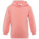 Trendyol Pink Hoodie Girls' Fleece Knitted Sweatshirt Cene