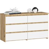 AKORD KOMODA CL100 6SZ PK DĄB ARTISAN / BELO, (21702930) Cene
