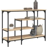  The Living Store Konzolna mizica s policami sonoma hrast 100x35x75 cm - Konzolna Mizica, (21502444) Cene