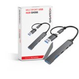 USB hub Gigatech GH350, multiport 2 x USB-A (2.0), 2 x tip-C Cijene