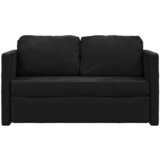  Podni kauč na razvlačenje 2-u-1 crni 122x204x55 cm baršunasti | Eponuda.ba