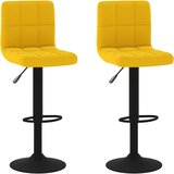 Barski stolci 2 kom boja senfa baršunasti | shoptok.hr