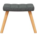  Stolica za ljuljanje s osloncem za noge tamnosiva od tkanine | shoptok.hr