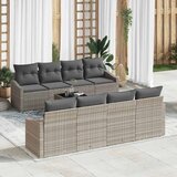  Set sofe s jastukom s jastukom 9 pcs Svijetlo siva poliratan | shoptok.hr