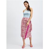 Orsay Pink Patterned Skirt - Women Cene