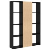 Pregradna pregača s policom Crni hrast 100 x 24 x 140 cm | shoptok.hr