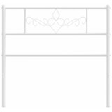  Metalno zamjensko uzglavlje bijelo 75 cm | shoptok.hr