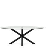 Kave Home Blagovaonski stol sa staklenom pločom stola 100x200 cm Argo – | shoptok.hr