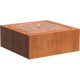 ADEZZ Kvadratna vodna miza iz jekla Corten - 100 x 100 x 40 cm Cene