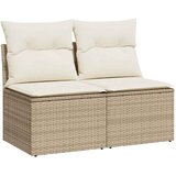  2-dijelni set vrtnih sofa s jastucima bež od poliratana bagrem | shoptok.hr