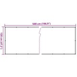 Balkonski zaslon za privatnost krem 500 x 120 cm PVC | shoptok.hr