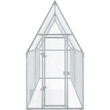  Kokošnjak srebrn 400x100x190 cm pocinkano jeklo | Shoptok.si