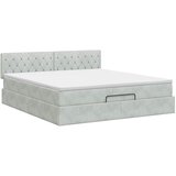  Podesivi krevet s madracem Svjetlosiva 140 x 190 cm Baršun | shoptok.hr