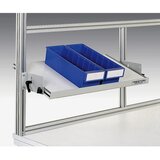 Treston Odlagalna polica za delovno mizo, svetlo siva, ŠxG 960 x 400 mm, široka | Shoptok.si