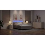 Box Vzmetnica s škatlo, LED lučjo, taupe 160x200 cm tkanina, (22156515) | Shoptok.si