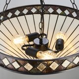 Endon 111871 - Luster na lancu Tiffany FARGO 3xE27/10W/230V prečnik 50 cm | Eponuda.com
