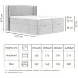 Maison de Rêve Tamno zeleni boxspring krevet s prostorom za odlaganje 180x200 cm Passion – | shoptok.hr