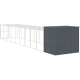  Kućica za pse s igralištem antracit 214 x 1069 x 181 cm čelična | shoptok.hr