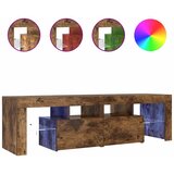 TV ormarić s LED svjetlima boja dimljenog hrasta 140x36,5x40 cm | Eponuda.com