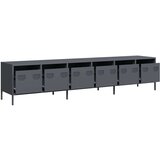 vidaXL TV omarica antracit 202x39x43,5 cm hladno valjano jeklo | Shoptok.si