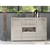 KOMODA K150V-3KS1F/PN - kolekcija Piano - Bež lak/Bež Lak - 150x97x45 cm