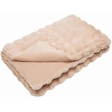 vidaXL Dežnik iz umetnega zajčjega krzna 4 pcs Bež 130 x 150 cm | Shoptok.si